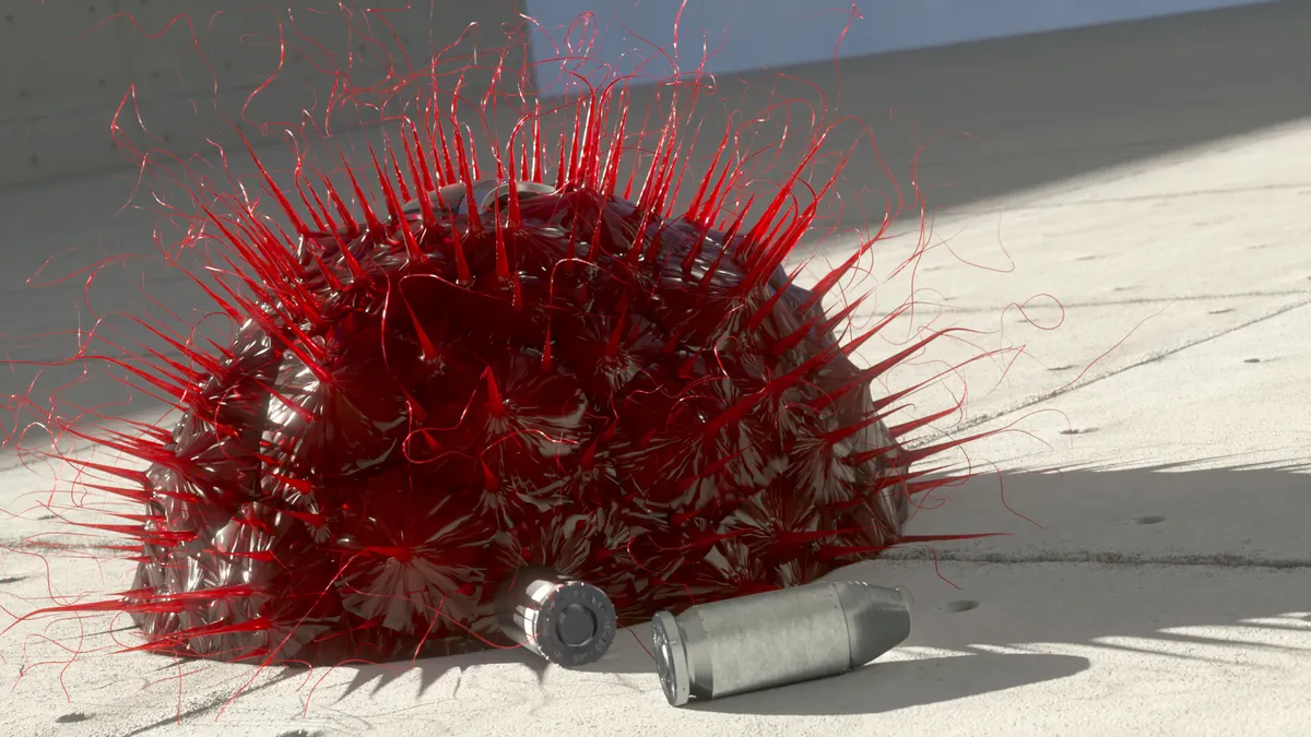 Strange Organic blob eating DNA from bullets